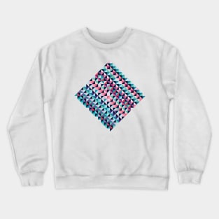 Retro rhombus mosaic Crewneck Sweatshirt